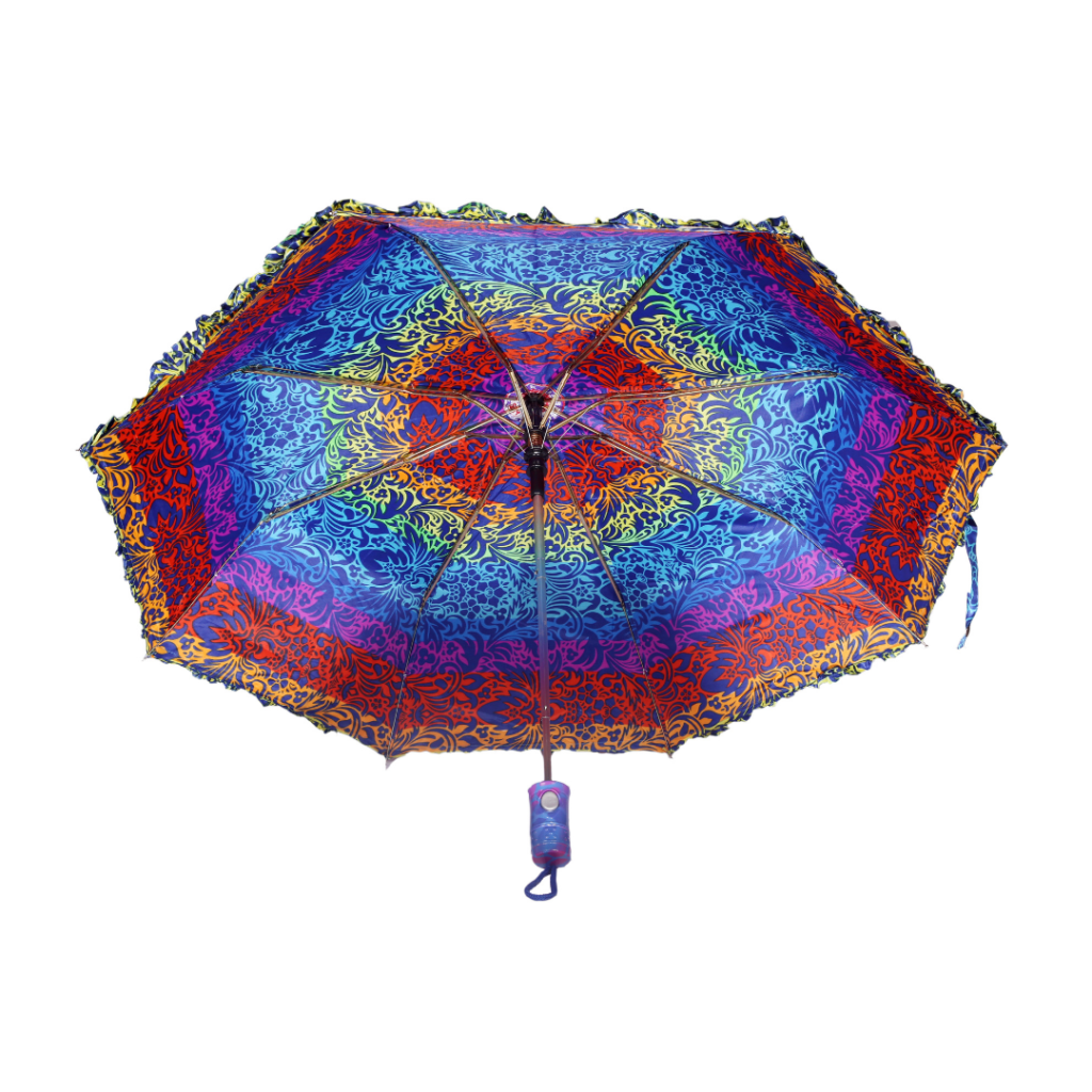 3 fold auto satin freel umbrella